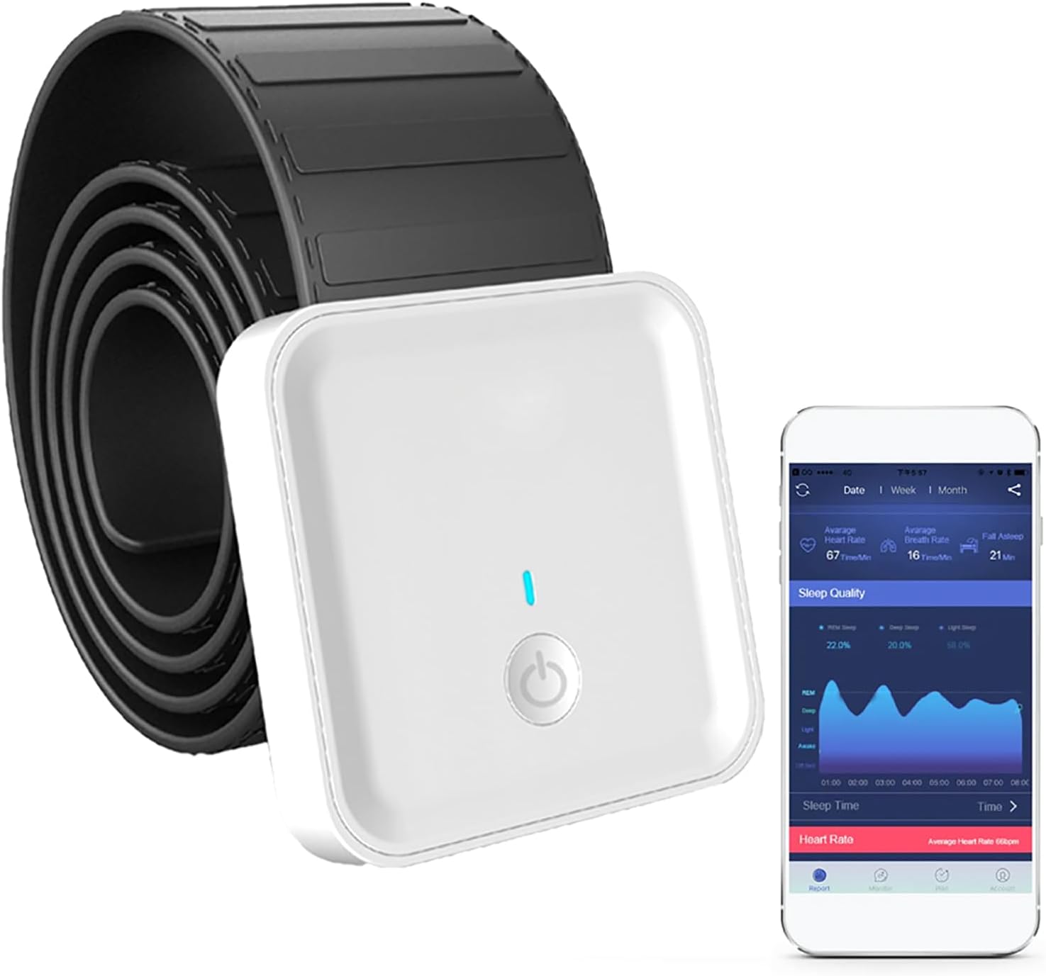 Smart Sleep Analyzer Non-Contact Under Mattress Tracker