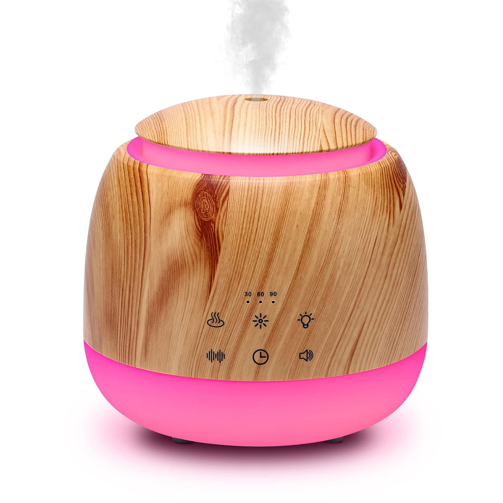Essential Oil Diffuser & White Noise Machine Light Brown
