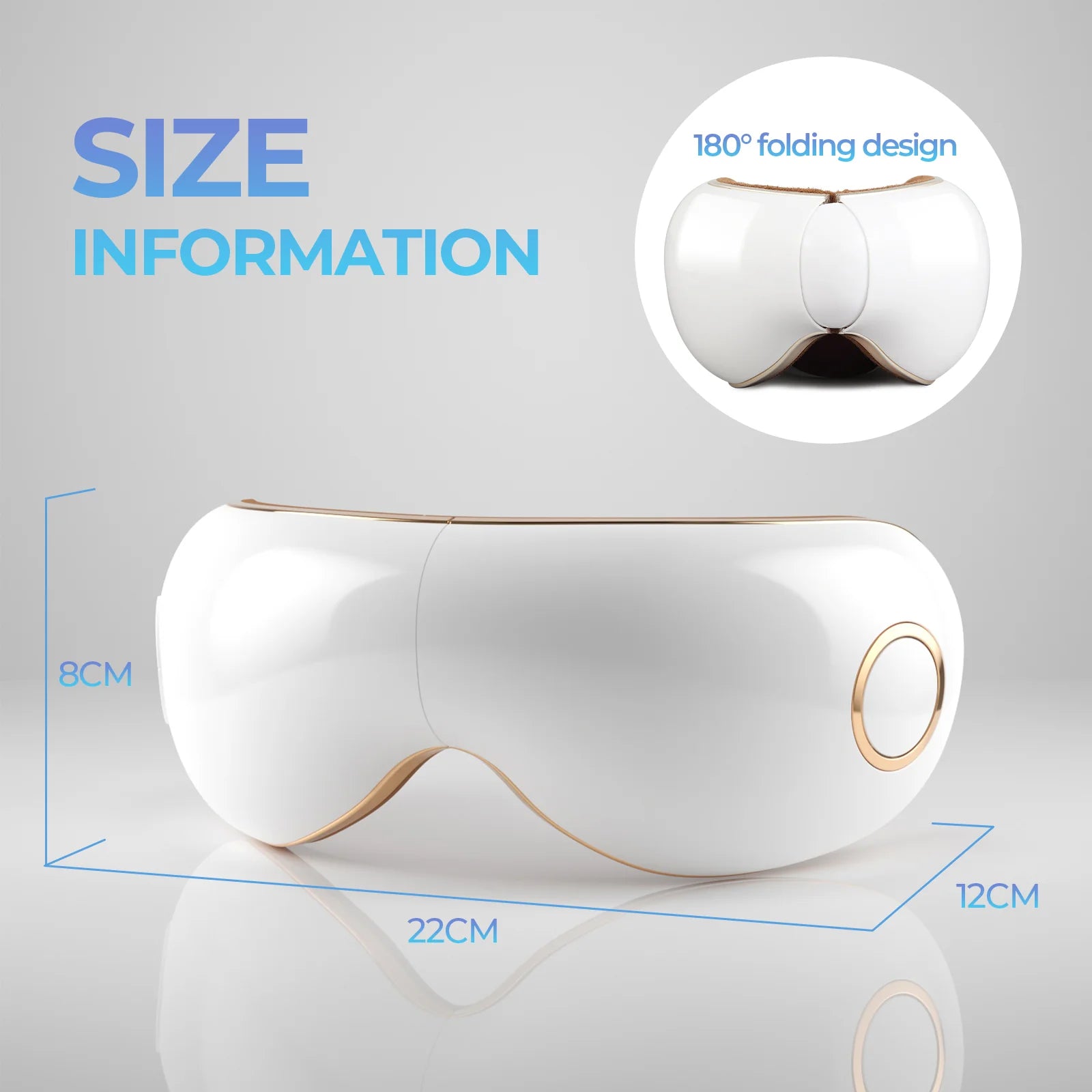 Heated Eye Massager with Vibration & Air Compression