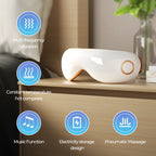 Heated Eye Massager with Vibration & Air Compression