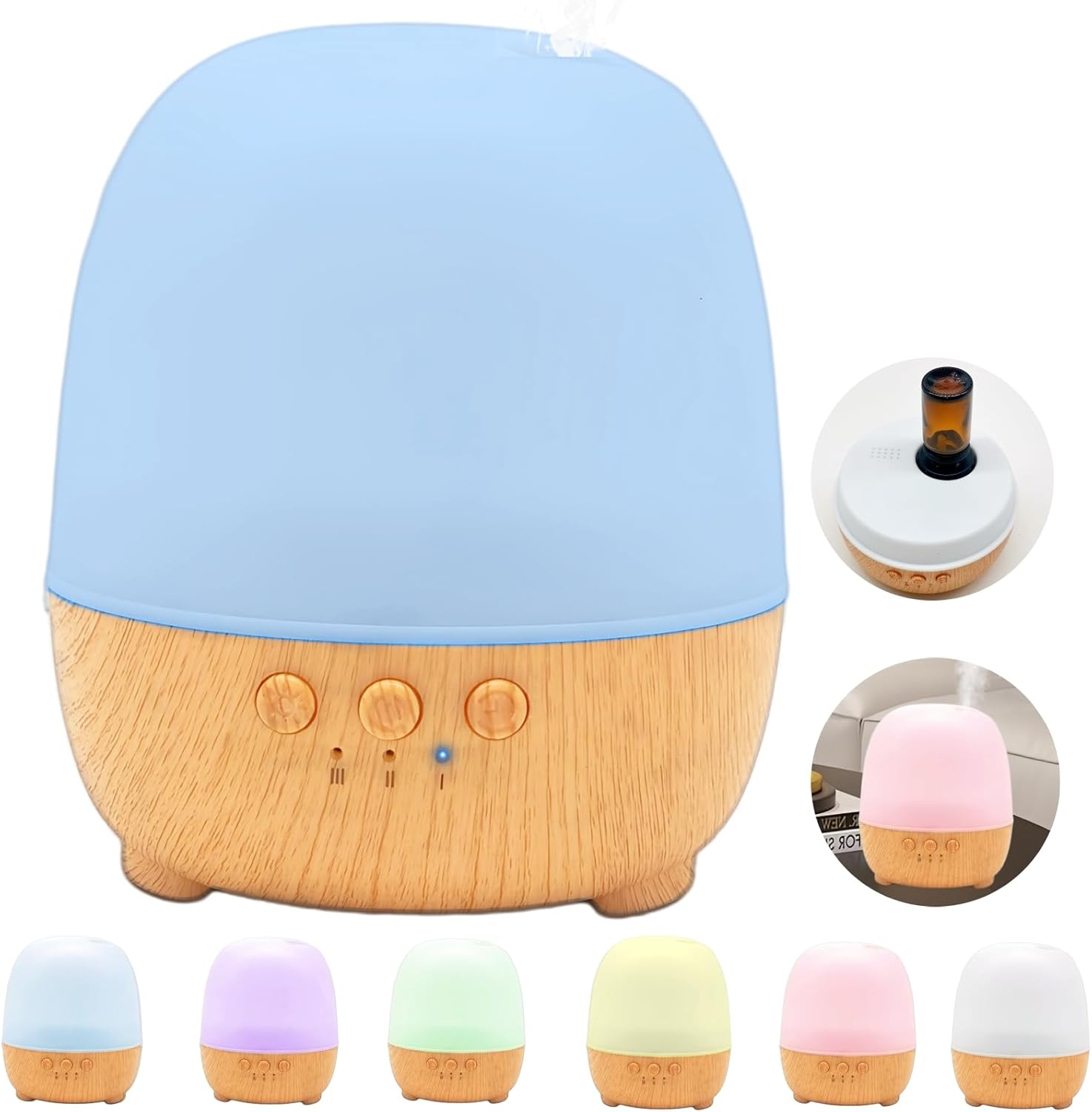 Waterless Essential Oil Diffuser with Smart Mist Control